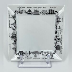 The Dish, Ltd. City Collection Jacksonville Florida Landmarks 7”x7” Square Plate